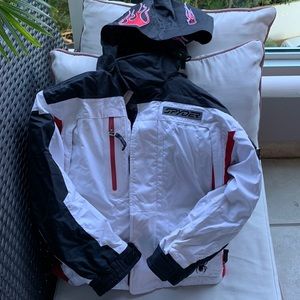 Spyder ski jacket with removable cap. Size 10.